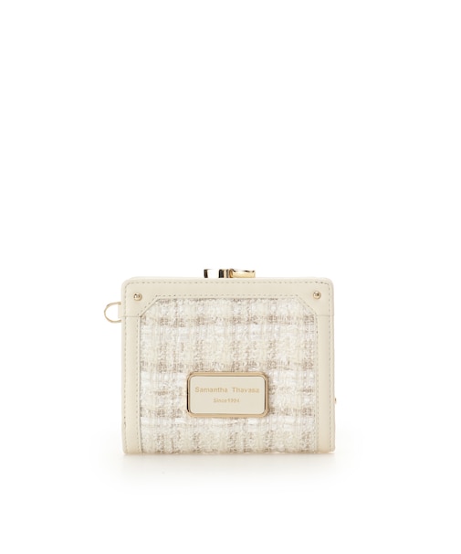 [Holiday Collection]ファンシーツイード口金折財布