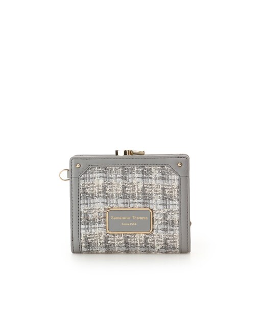 [Holiday Collection]ファンシーツイード口金折財布