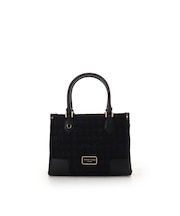 [Holiday Collection]ファンシーツイード スクエアハンドバッグ