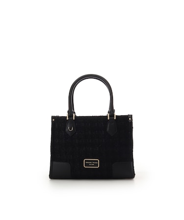 [Holiday Collection]ファンシーツイード スクエアハンドバッグ