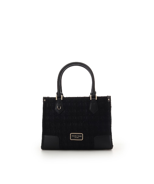 [Holiday Collection]ファンシーツイード スクエアハンドバッグ