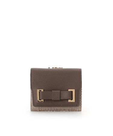 ループツイードデザイン エムシュシュⅢ 口金折財布