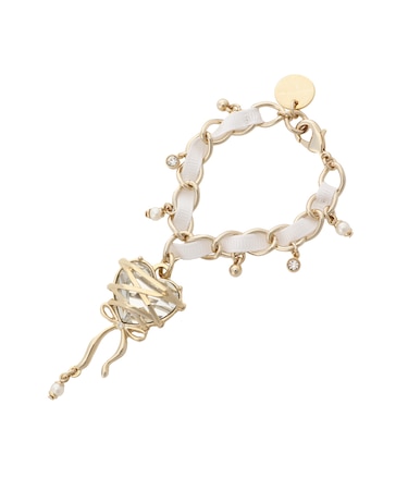 リボンハートバッグチャーム