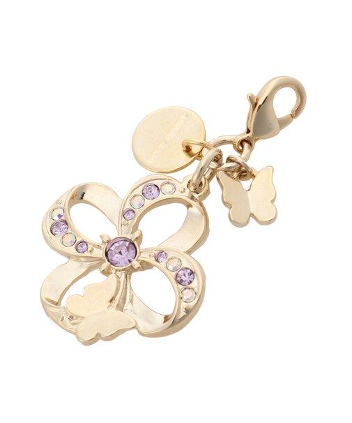 フラワーパピヨンモチーフ ファスナーチャーム