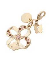 フラワーパピヨンモチーフ ファスナーチャーム