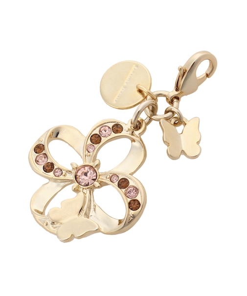 フラワーパピヨンモチーフ ファスナーチャーム