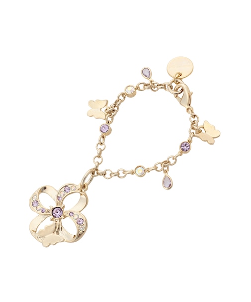 フラワーパピヨンモチーフ バッグチャーム