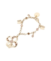 フラワーパピヨンモチーフ バッグチャーム