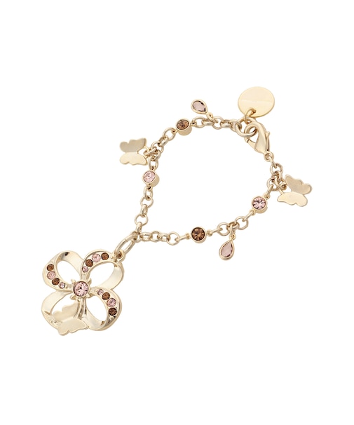 フラワーパピヨンモチーフ バッグチャーム