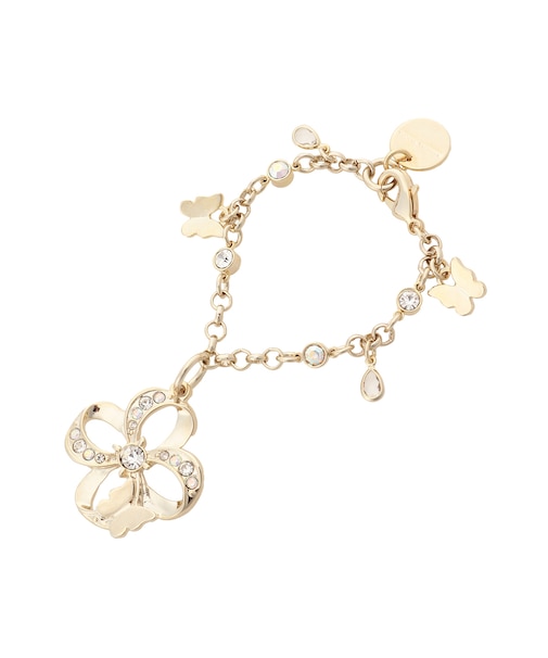 フラワーパピヨンモチーフ バッグチャーム