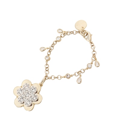 ビジューフラワーモチーフ バッグチャーム