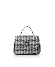 オリジナル金具ツイード ワンハンドルバッグ