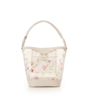 フラワーモチーフチュール ワンハンドルバッグ