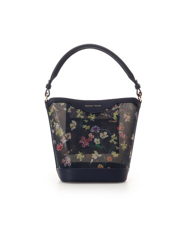 フラワーモチーフチュール ワンハンドルバッグ