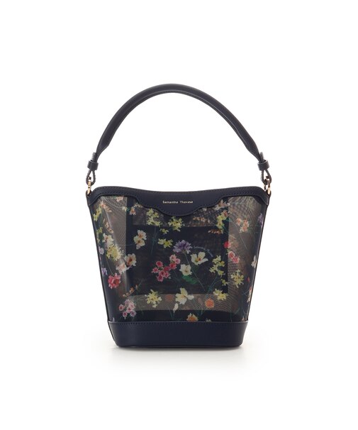 フラワーモチーフチュール ワンハンドルバッグ