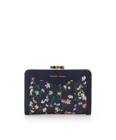 フラワーモチーフ 口金折財布