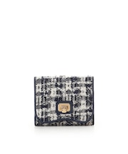 オリジナル金具ツイード 折財布