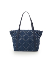 ウォッシング加工デニム調 トートバッグ