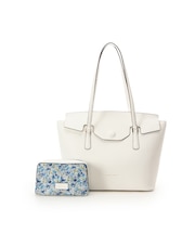 花柄ポーチ付き かぶせトートバッグ