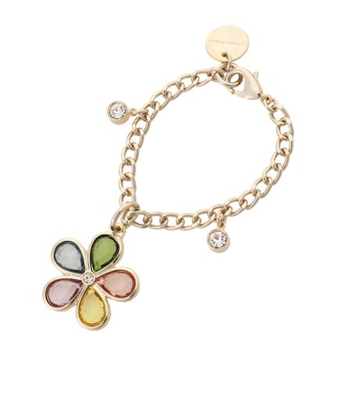 レインボーカラー フラワーバッグチャーム