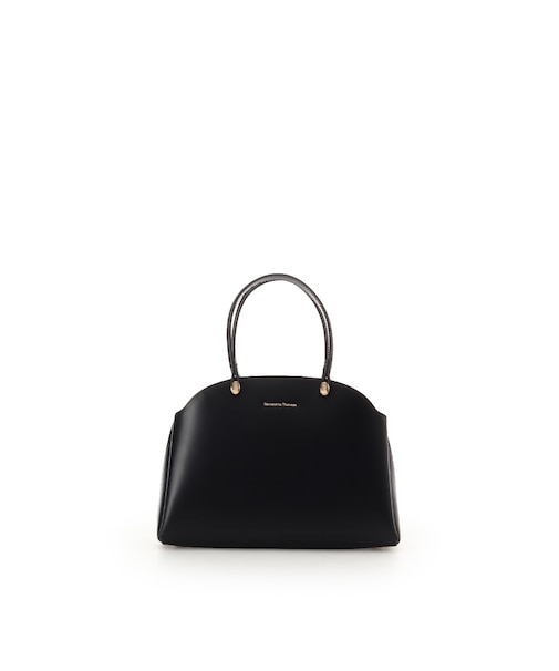 オリジナル金具ガラス調レザーハンドバッグ