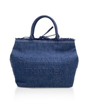 リングムラ糸デニムバッグ