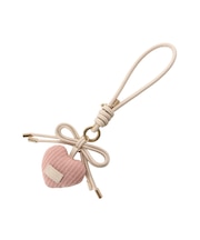 ハートモチーフリボンバッグチャーム