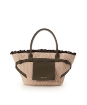 フロントポケットかごバッグ