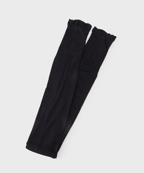 【UVケア/接触冷感】裾フリルアームカバー