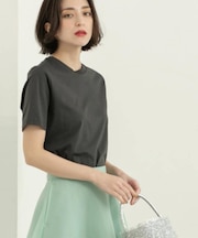 《5色展開/SS-LLサイズ》ベーシッククルーネックTシャツ【接触冷感/洗濯機洗い可】
