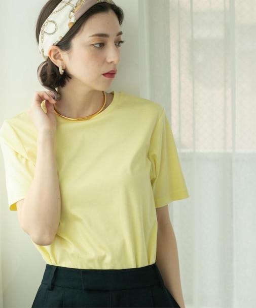 《5色展開/SS-LLサイズ》ベーシッククルーネックTシャツ【接触冷感/洗濯機洗い可】