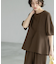 《6色展開》ストレッチペプラムブラウス/セットアップ対応【洗濯機洗い可/防シワ】