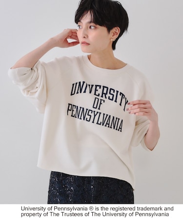 カレッジロゴ スウェットプルオーバー