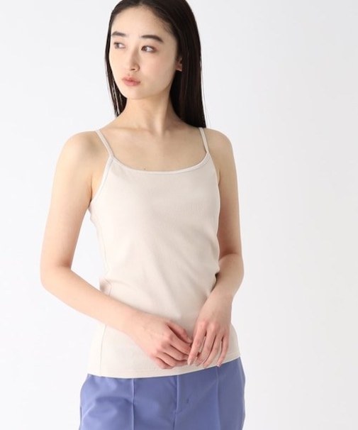 リブキャミソール【洗濯機洗い可】