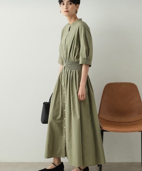 JUSGLITTYのシャーリングシャツワンピース シャーリングシャツワンピース | ワンピース | JUSGLITTY