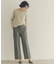 《SS-LLsize》着丈が選べる！裏起毛ストレッチワイドパンツ【蓄熱素材/洗濯機洗い可】