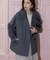 《S-LLsize》ウールカシミヤブレンド ミドルピーコート