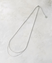 2連チェーンネックレス