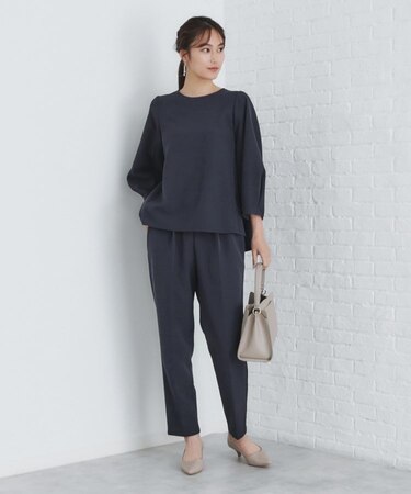 《ツインセット》ブラウス×テーパードパンツ／オケージョン対応
