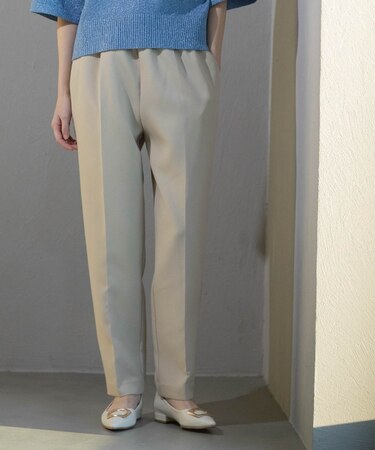 《SS-LLsize》美脚ストレッチイージーテーパードパンツ【洗濯機洗い可】