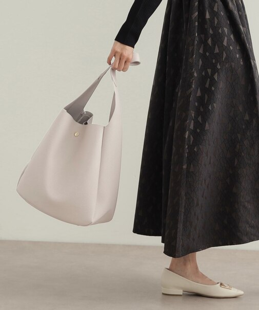 【軽量/A4サイズ対応】シュリンク合皮ワンハンドルトートバッグ