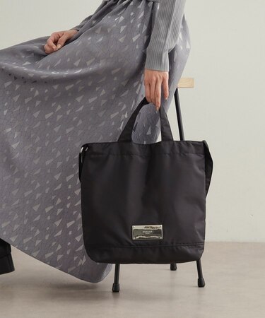 【2WAY/A4サイズ対応】メタルプレートトートバッグ