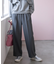 《SS-LLsize》美脚ストレッチイージーワイドパンツ【洗濯機洗い可/防シワ】