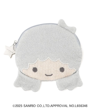 【リトルツインスターズコラボ】キキ＆ララ ララフェイス型フラットポーチ