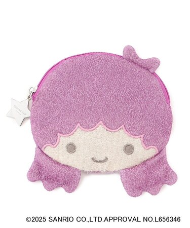 【リトルツインスターズコラボ】キキ&ララ ララフェイス型フラットポーチ