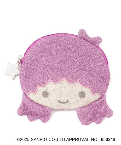 【リトルツインスターズコラボ】キキ&ララ ララフェイス型フラットポーチ