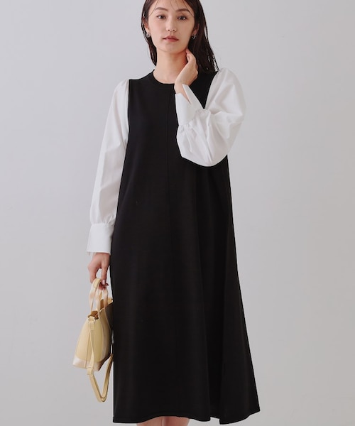 バイカラーベルテッドワンピース｜グレースコンチネンタルの通販