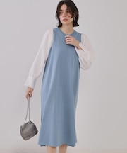 フハクスリーブニットワンピース【洗える】