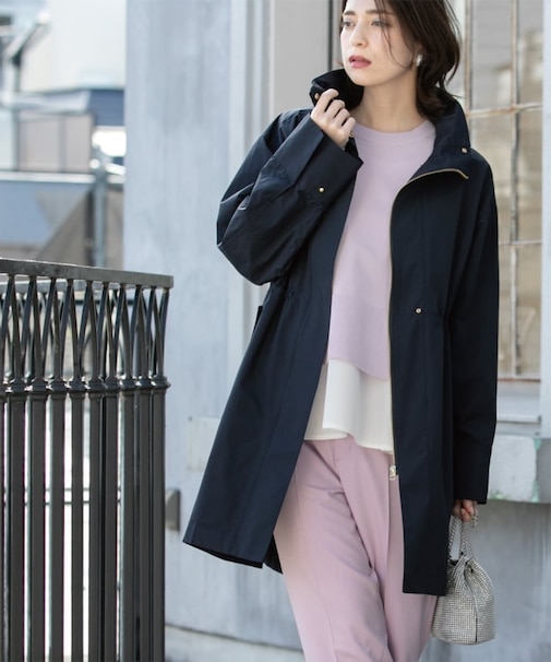 《CLASSY掲載》ミドルスタンドコート【洗濯機洗い可】
