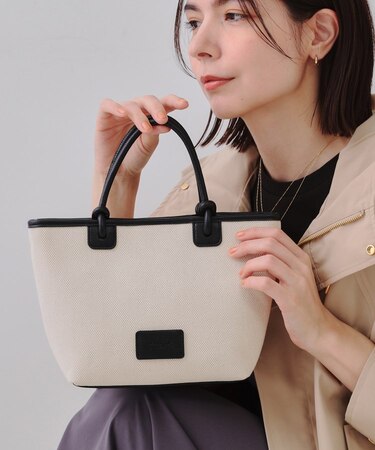 【2WAY】キャンバストリミングトートバッグ